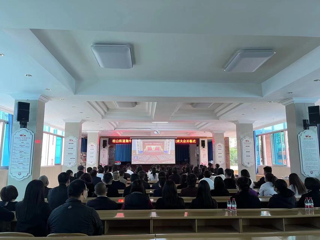 桂山街道大会议室,全体干部职工集中收看党的二十大。.jpg 桂山街道大会议室,全体干部职工集中收看党的二十大。.jpg